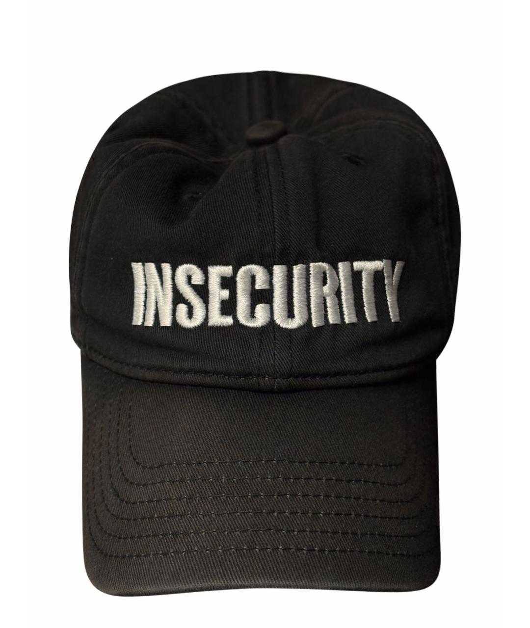 VETEMENTS Черная хлопковая кепка/бейсболка, фото 1