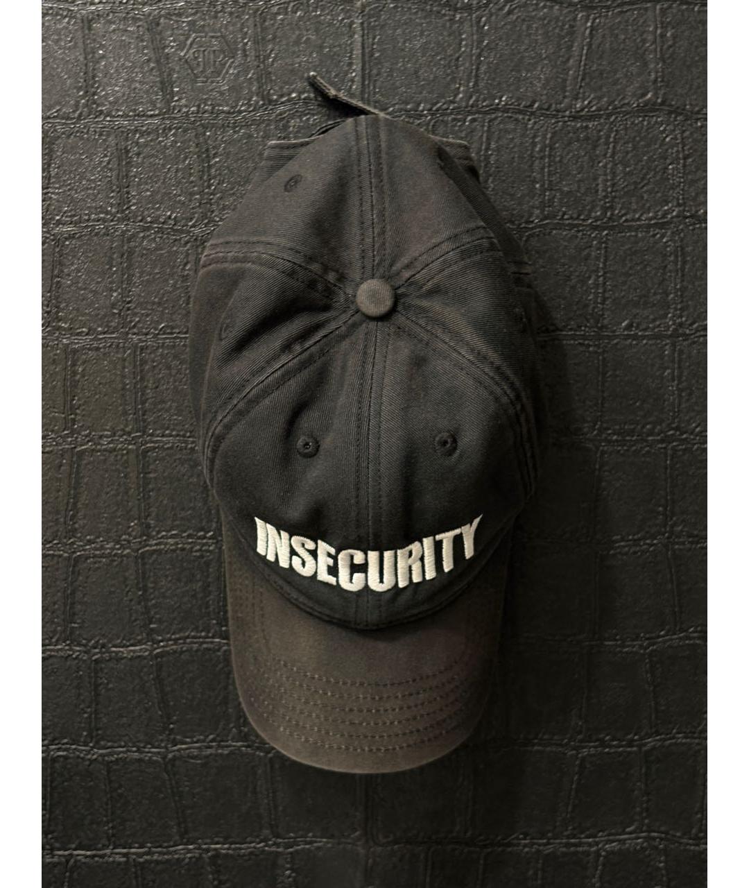 VETEMENTS Черная хлопковая кепка/бейсболка, фото 2