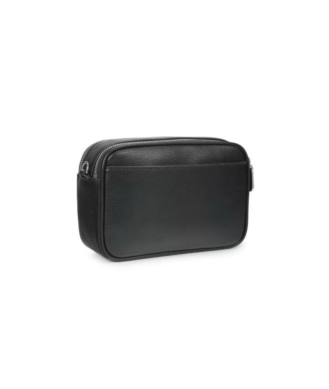 KARL LAGERFELD Черная кожаная сумка через плечо, фото 3