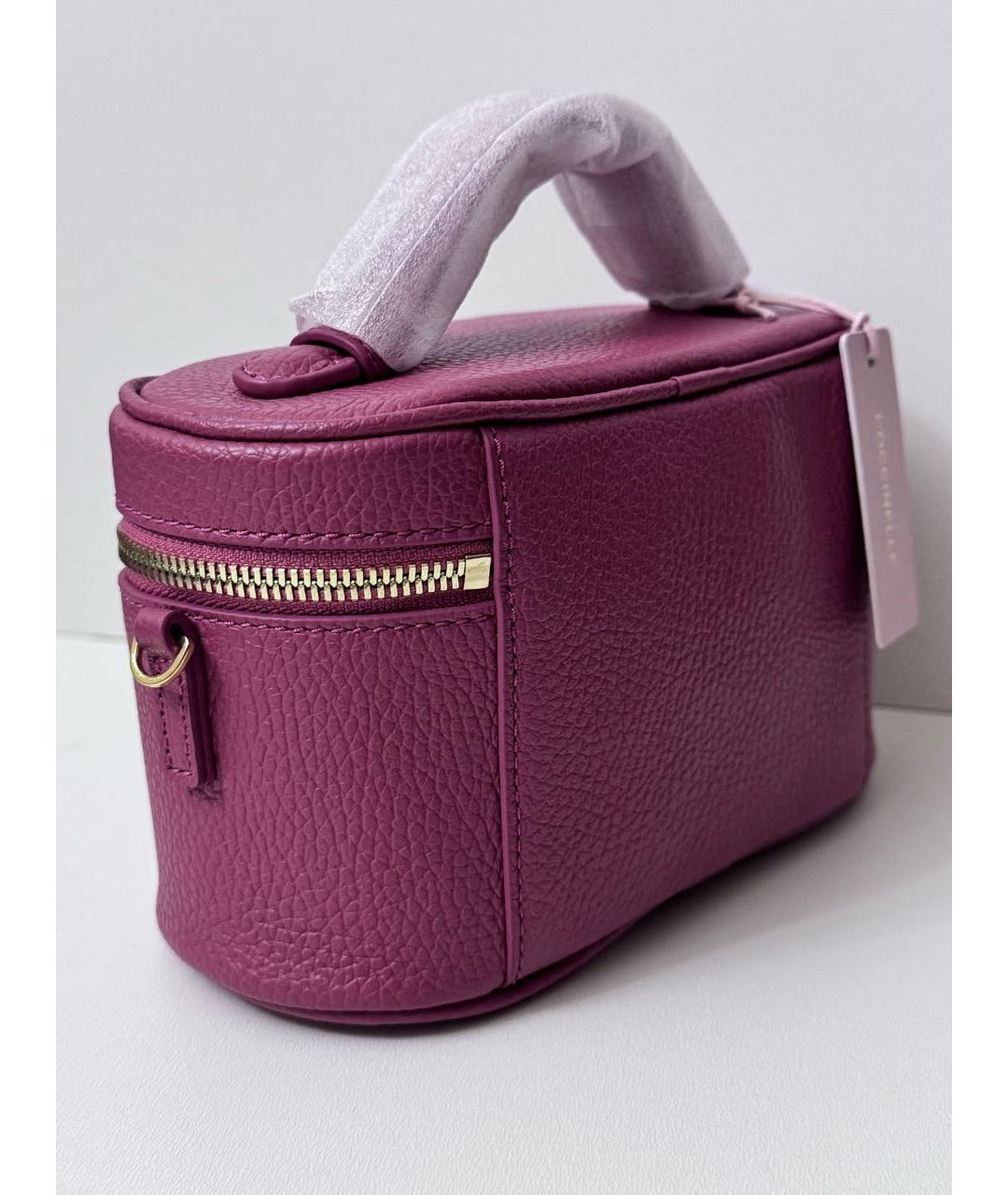 COCCINELLE Розовая кожаная сумка через плечо, фото 2
