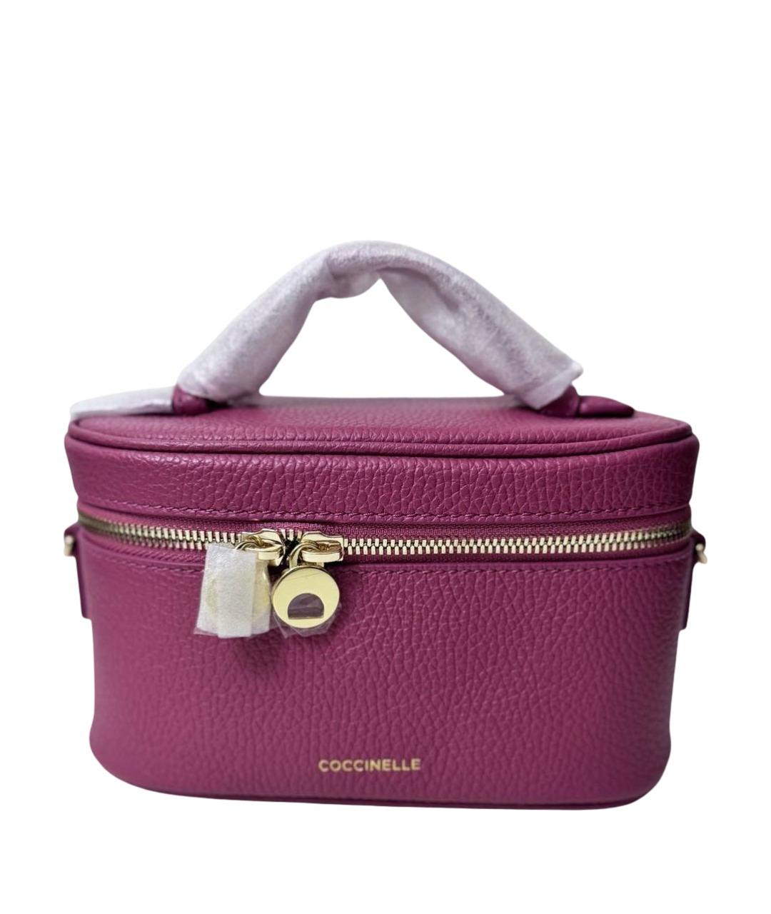 COCCINELLE Розовая кожаная сумка через плечо, фото 6