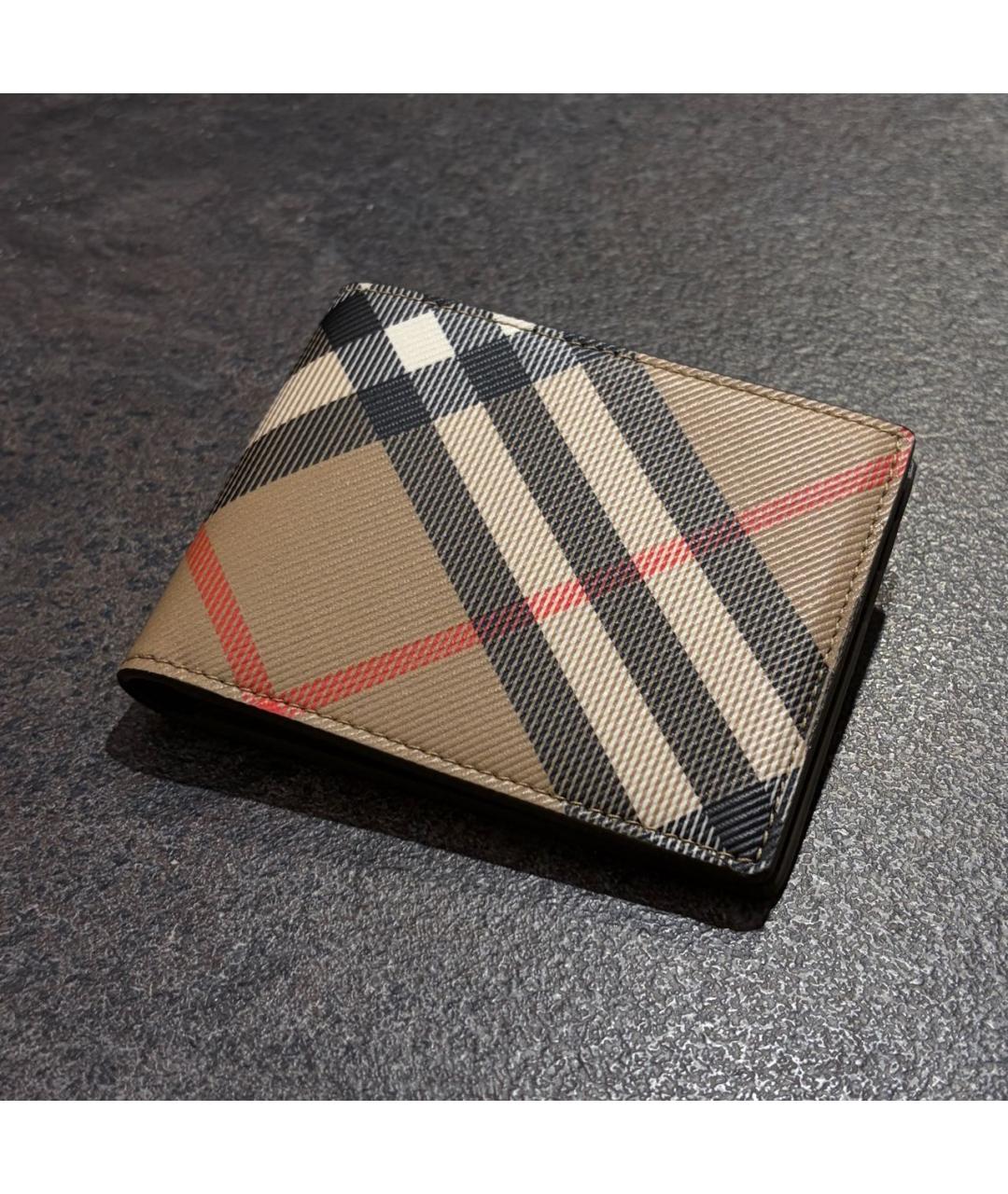 BURBERRY Коричневый кожаный кошелек, фото 4