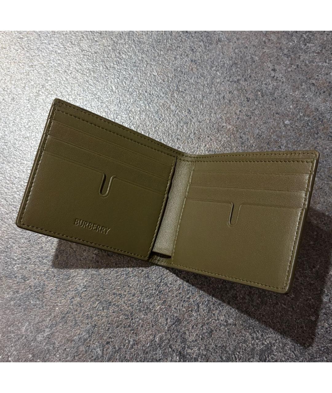 BURBERRY Коричневый кожаный кошелек, фото 6