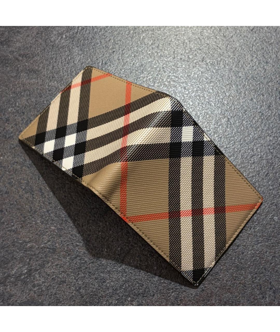 BURBERRY Коричневый кожаный кошелек, фото 5