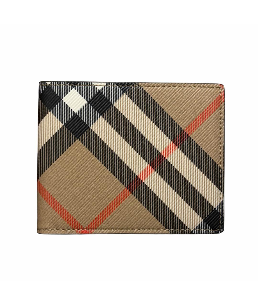 BURBERRY Коричневый кожаный кошелек, фото 8