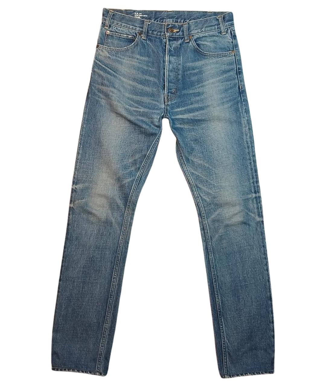 CELINE Синие хлопковые джинсы скинни, фото 1