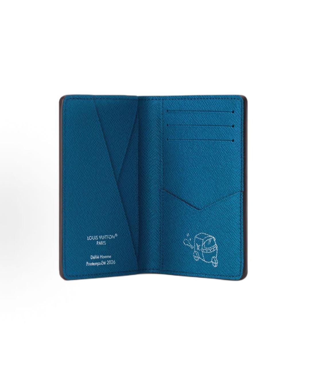 LOUIS VUITTON Синий кардхолдер, фото 4