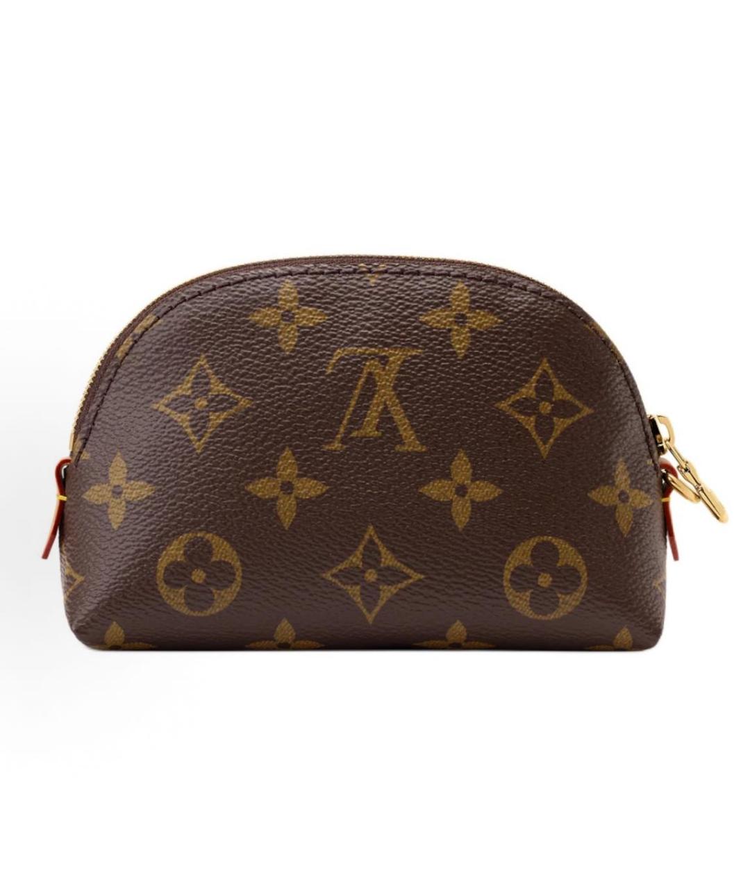 LOUIS VUITTON Коричневая косметичка, фото 3