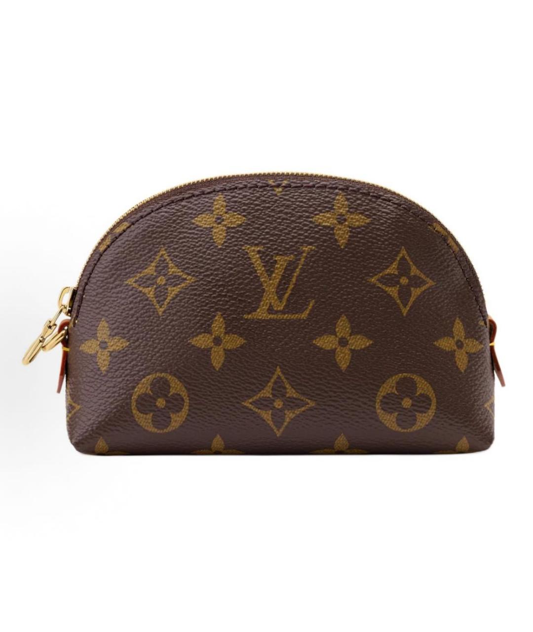 LOUIS VUITTON Коричневая косметичка, фото 5