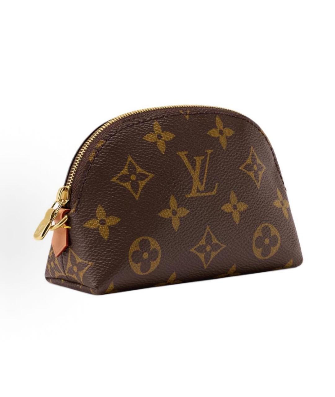 LOUIS VUITTON Коричневая косметичка, фото 2