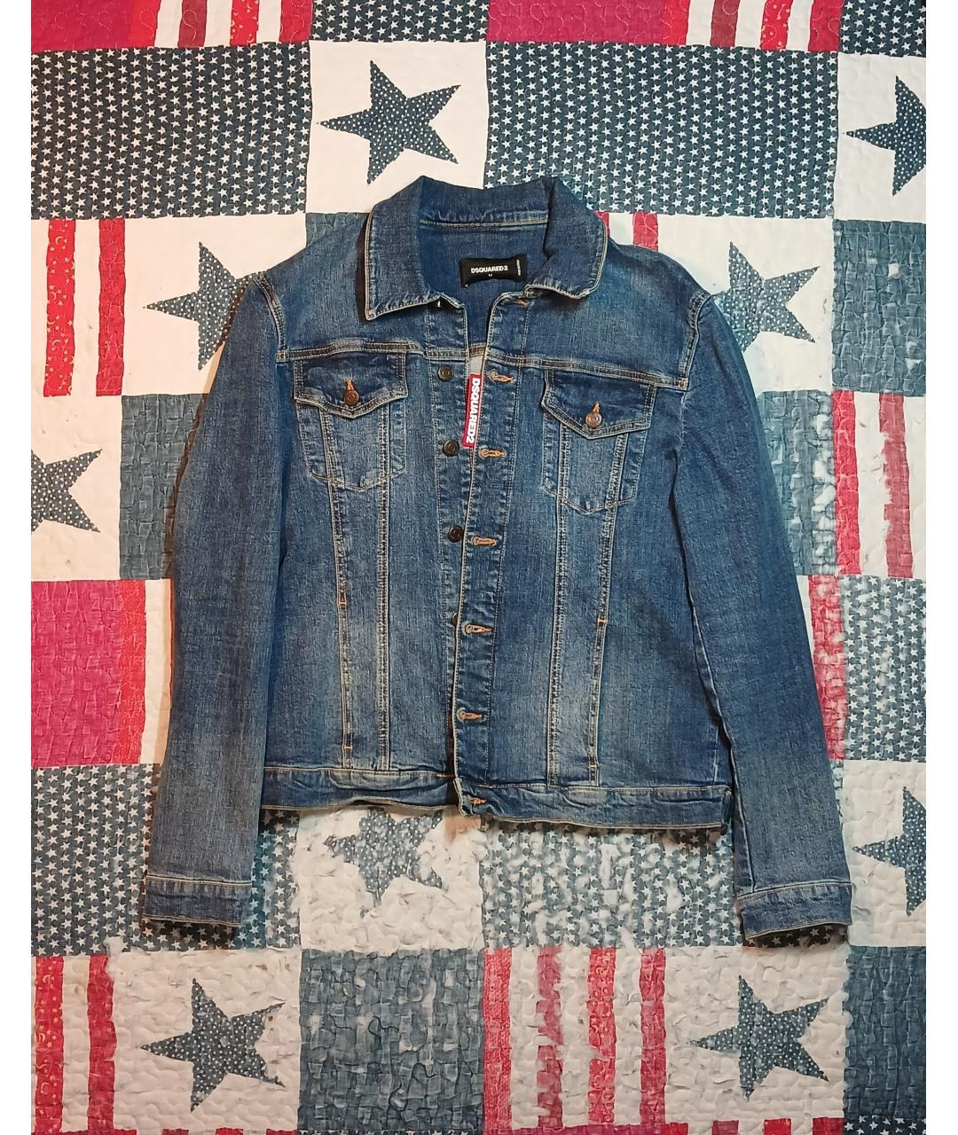 DSQUARED2 Синяя деним куртка, фото 6
