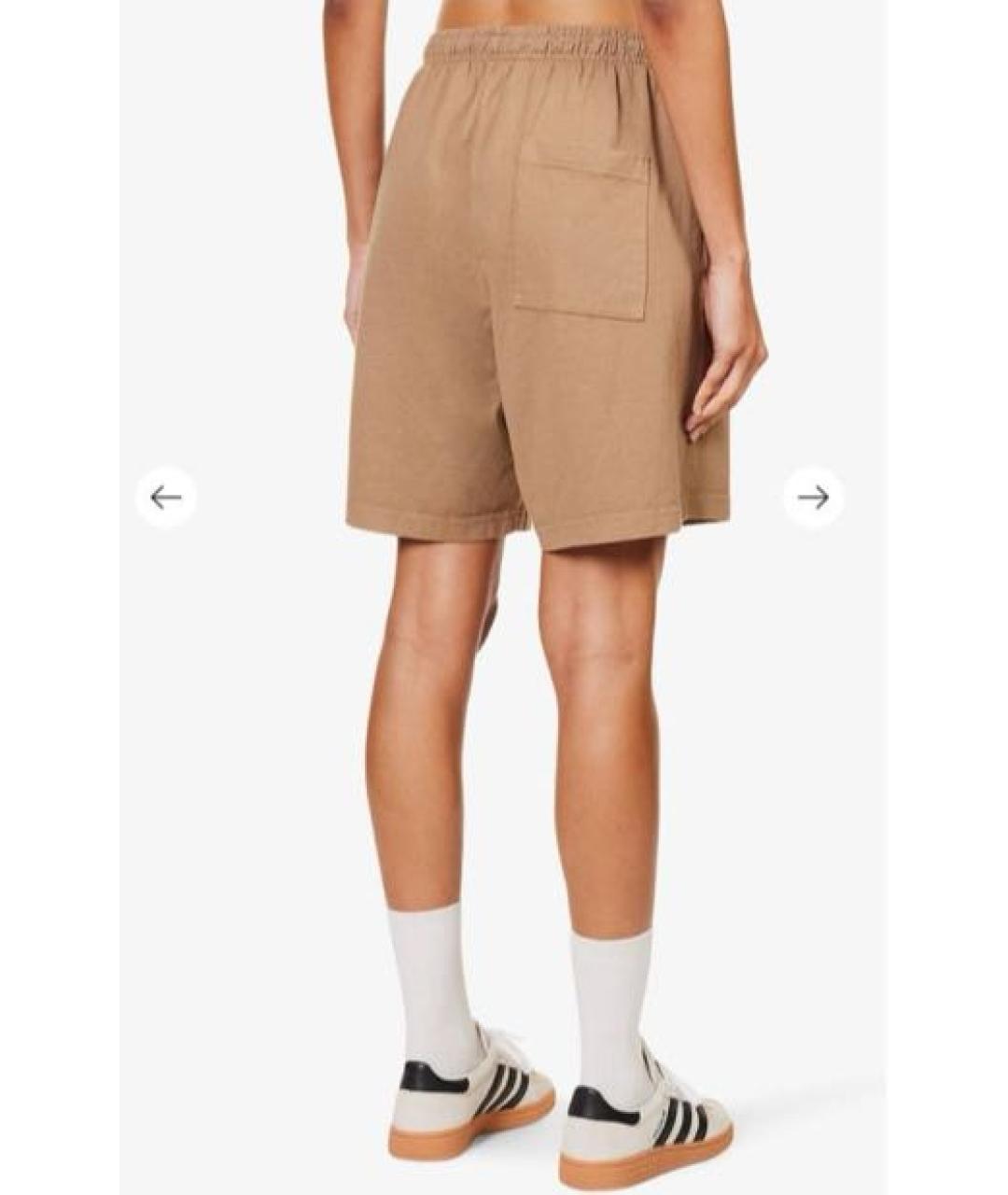 SPORTY AND RICH Бежевые хлопковые спортивные брюки и шорты, фото 6