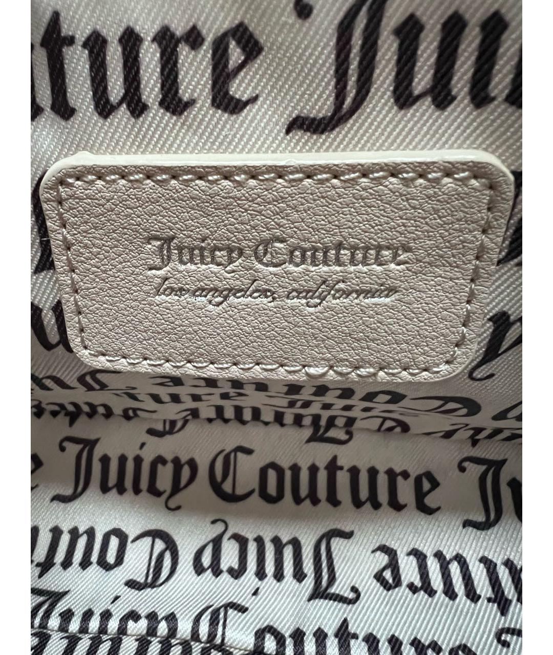 JUICY COUTURE Бежевая сумка через плечо из искусственной кожи, фото 4