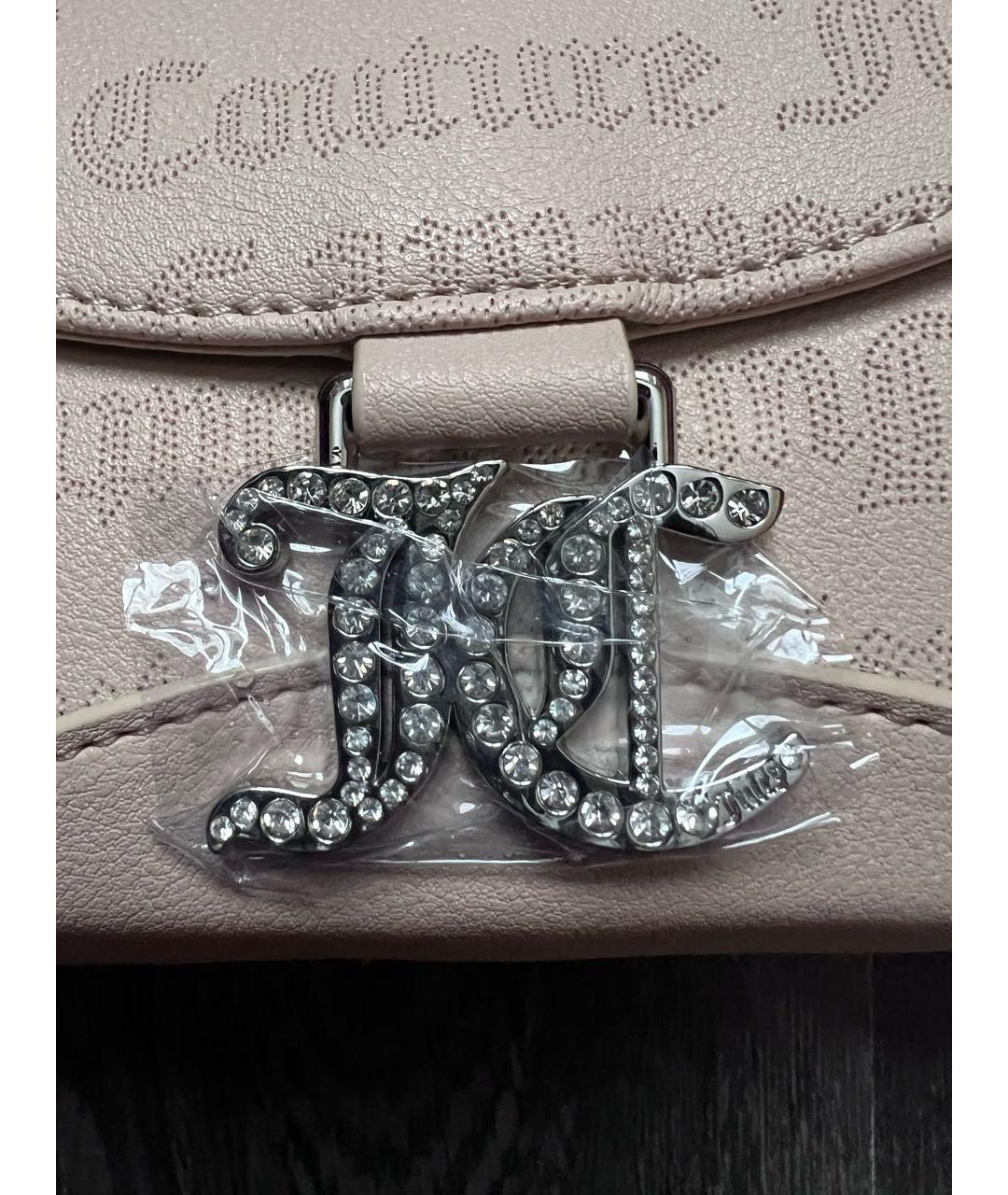 JUICY COUTURE Бежевая сумка через плечо из искусственной кожи, фото 2