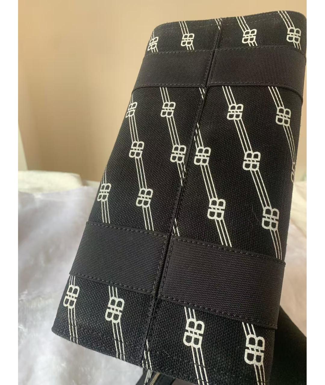 BALENCIAGA Черная кожаная сумка через плечо, фото 4