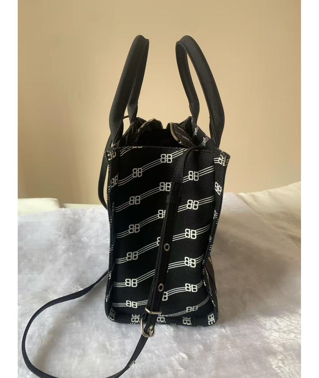 BALENCIAGA Черная кожаная сумка через плечо, фото 3