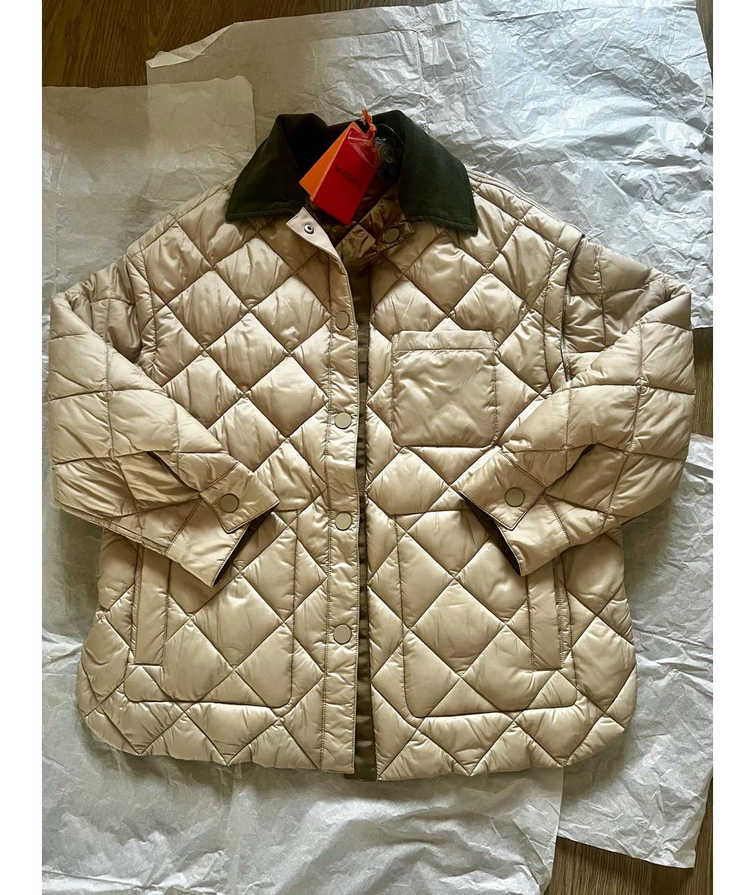 MAX&CO Коричневая полиамидовая куртка, фото 2