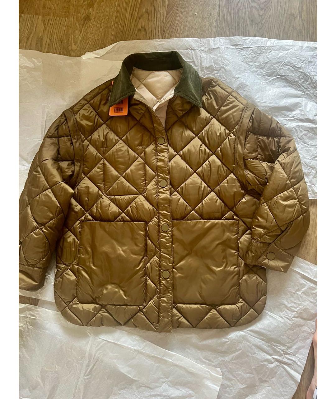 MAX&CO Коричневая полиамидовая куртка, фото 3