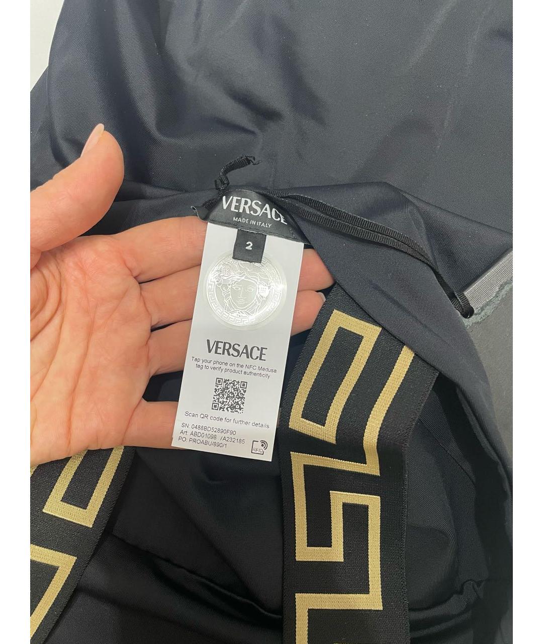 VERSACE Черный синтетический купальник, фото 4