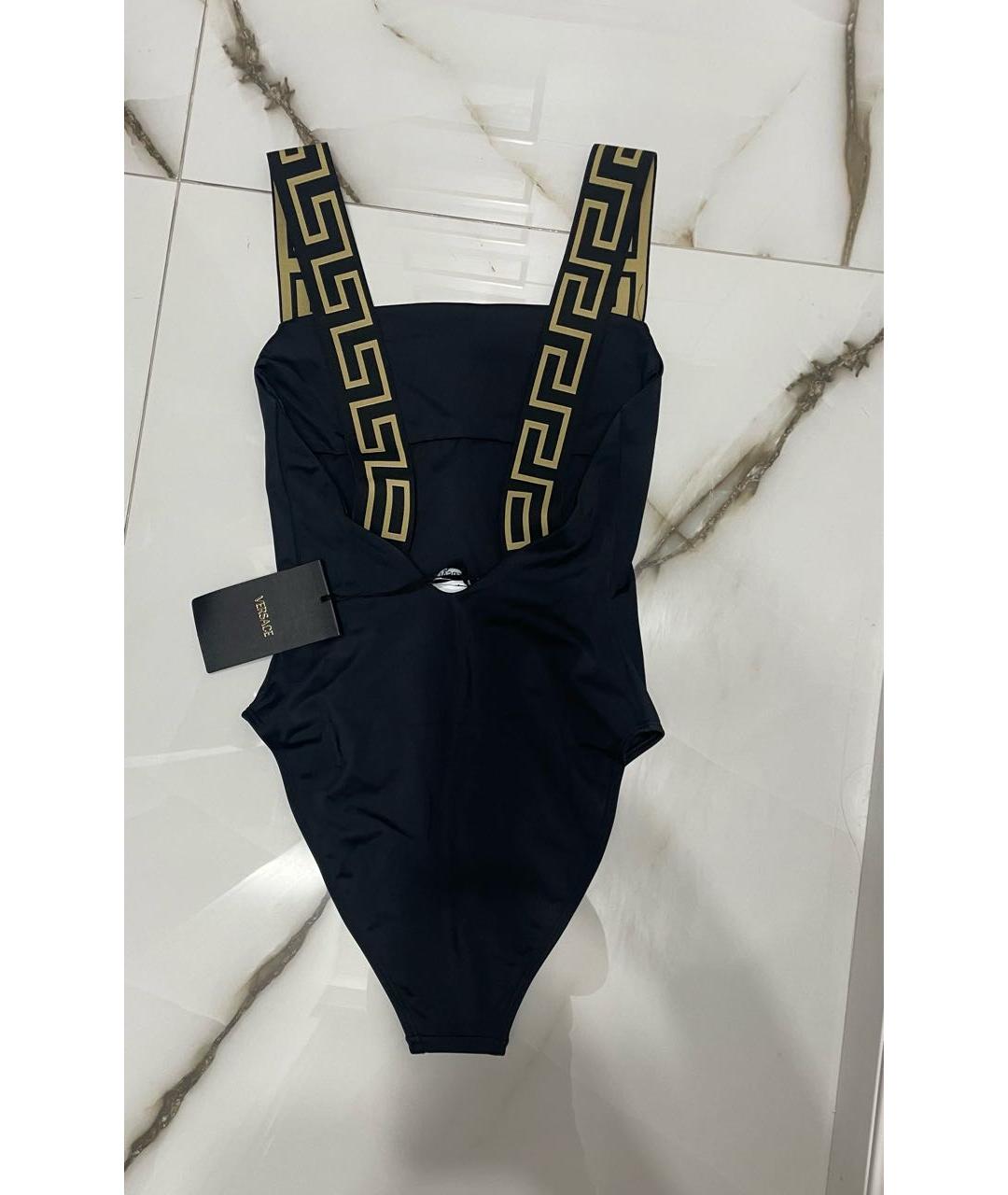 VERSACE Черный синтетический купальник, фото 2