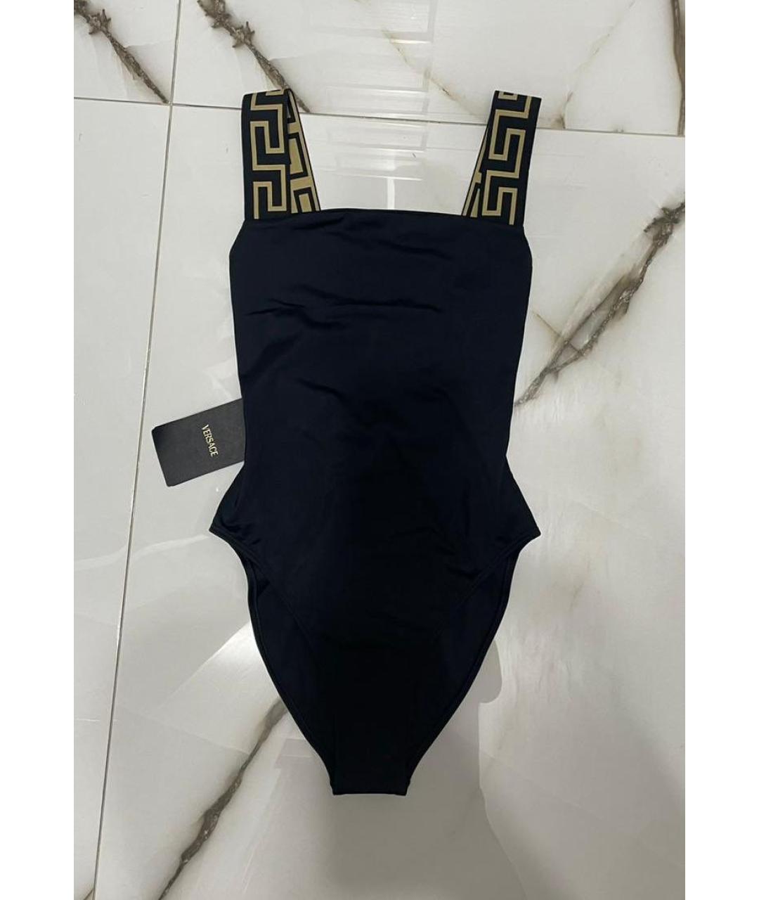 VERSACE Черный синтетический купальник, фото 5