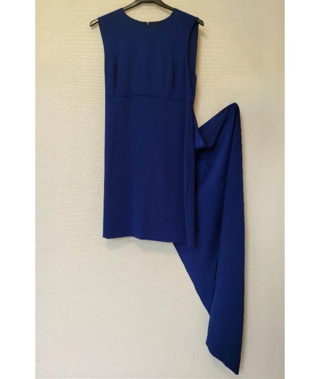 BCBG MAXAZRIA Синее полиэстеровое коктейльное платье, фото 5