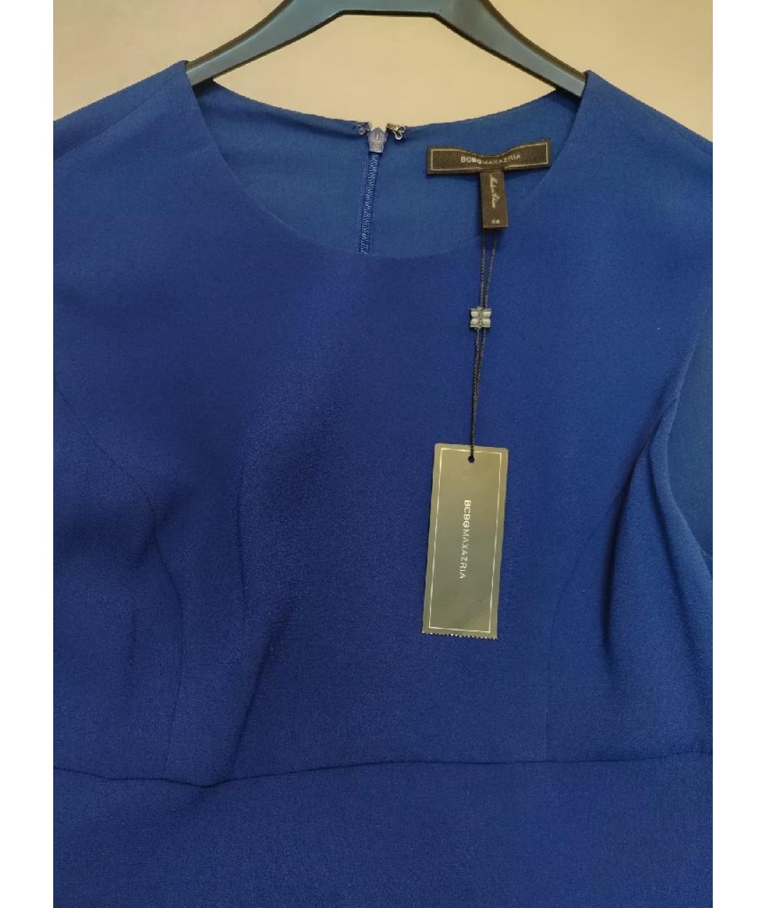 BCBG MAXAZRIA Синее полиэстеровое коктейльное платье, фото 3