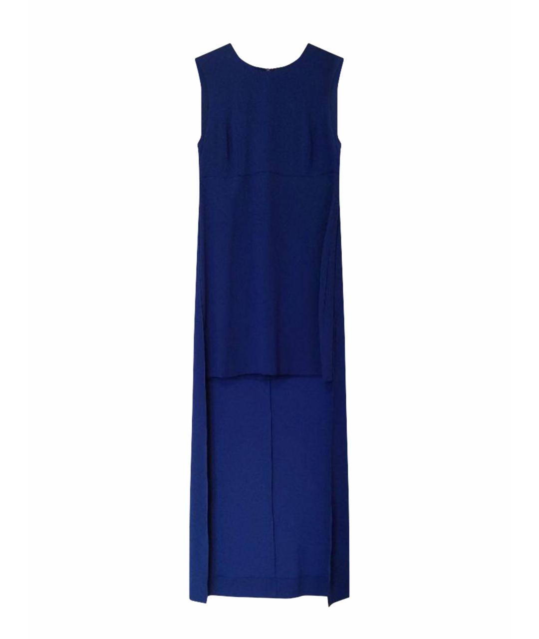 BCBG MAXAZRIA Синее полиэстеровое коктейльное платье, фото 1