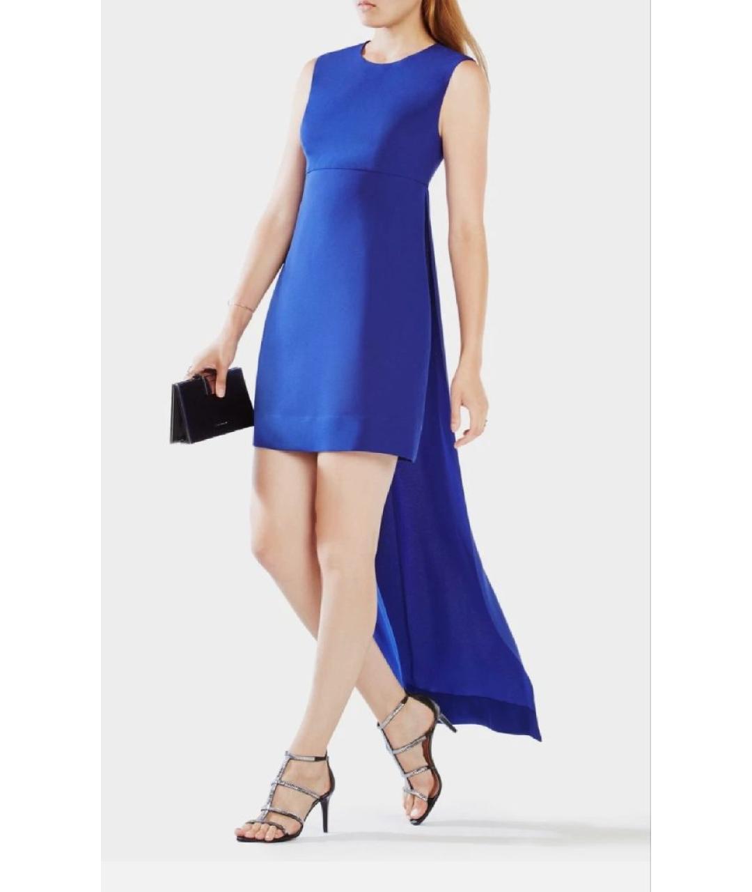 BCBG MAXAZRIA Синее полиэстеровое коктейльное платье, фото 7