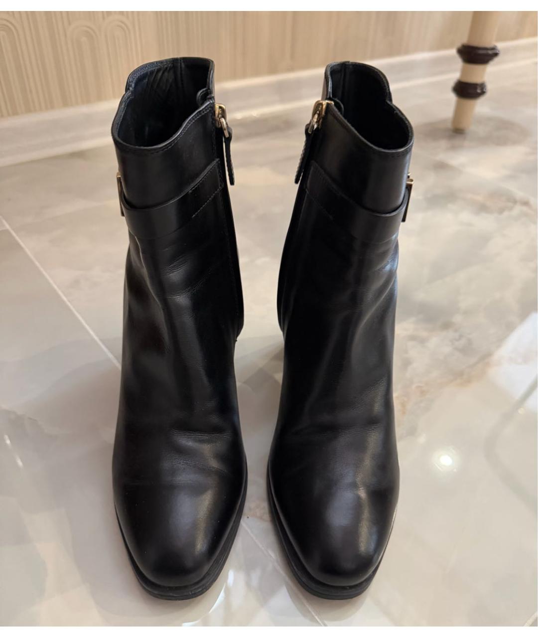 TOD'S Черные кожаные ботильоны, фото 2