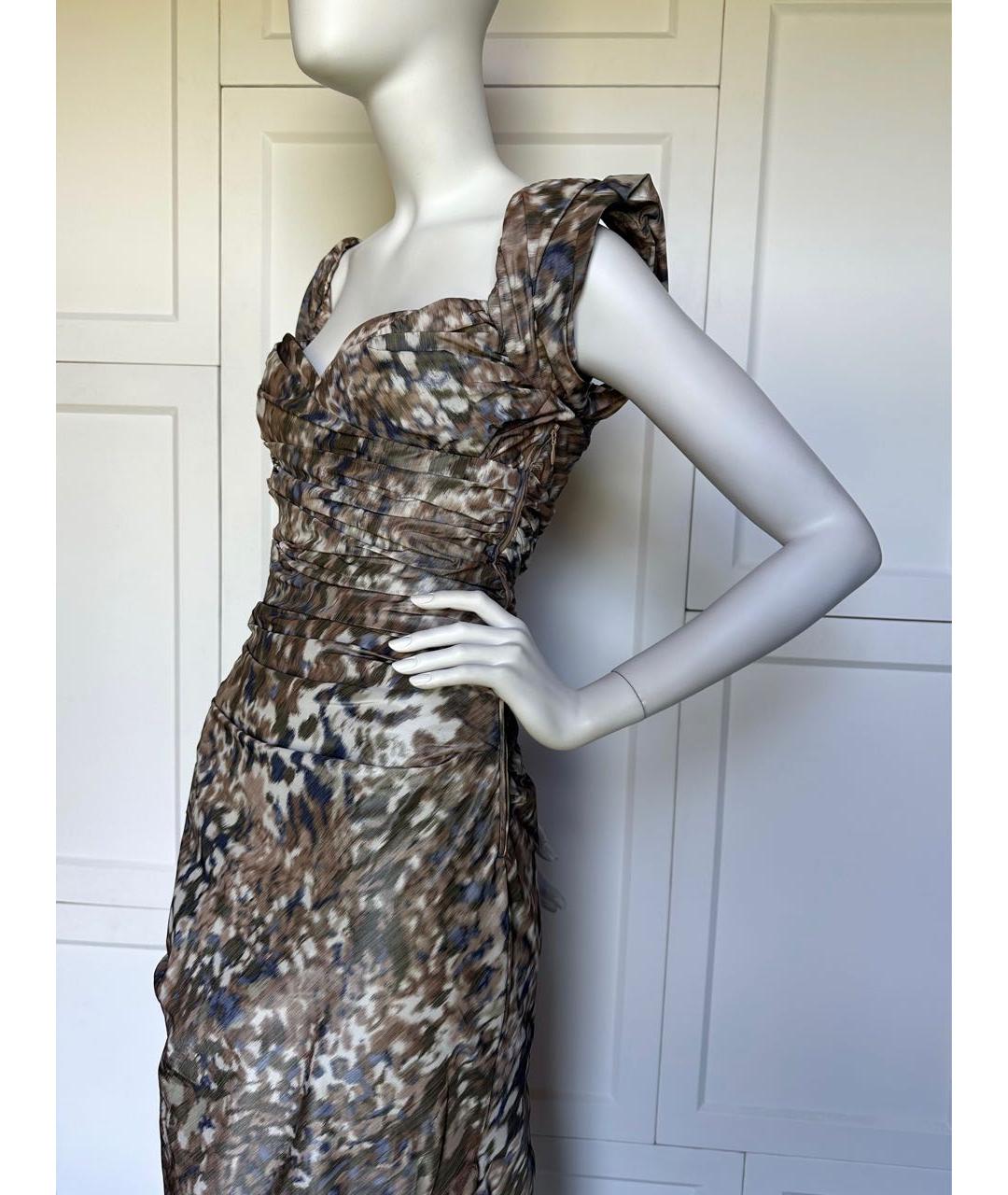 VIVIENNE WESTWOOD Хаки коктейльное платье, фото 5