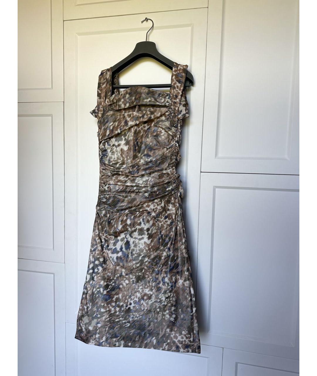 VIVIENNE WESTWOOD Хаки коктейльное платье, фото 6