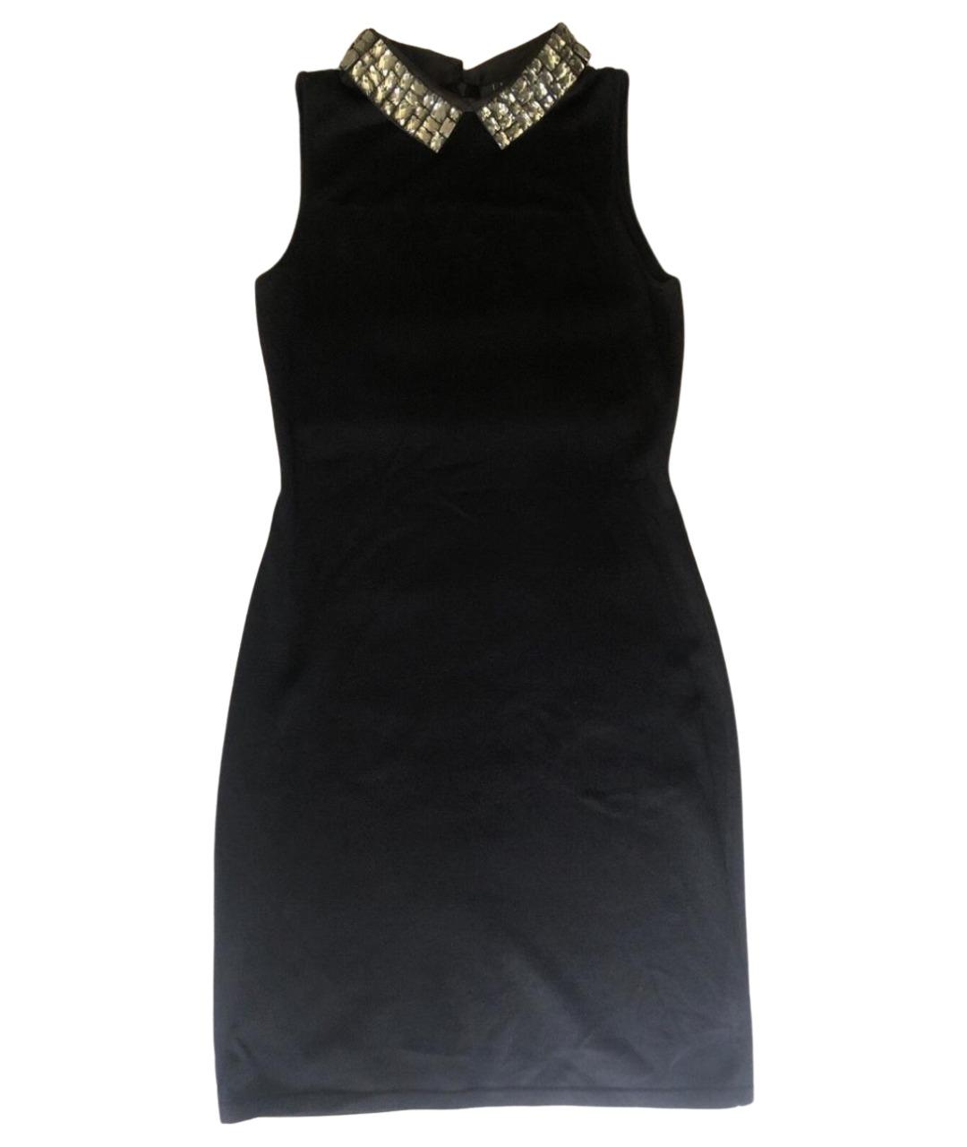 RALPH LAUREN Черное вискозное коктейльное платье, фото 1