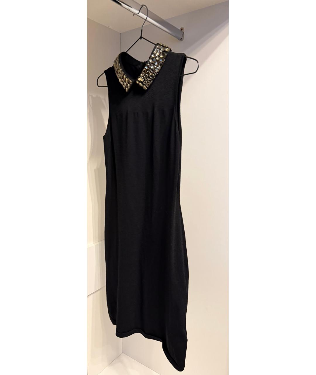 RALPH LAUREN Черное вискозное коктейльное платье, фото 5