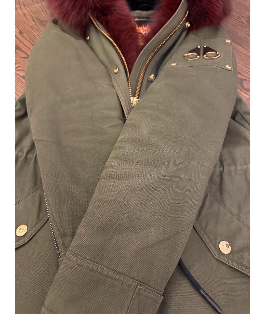 MOOSE KNUCKLES Зеленая хлопковая парка, фото 3