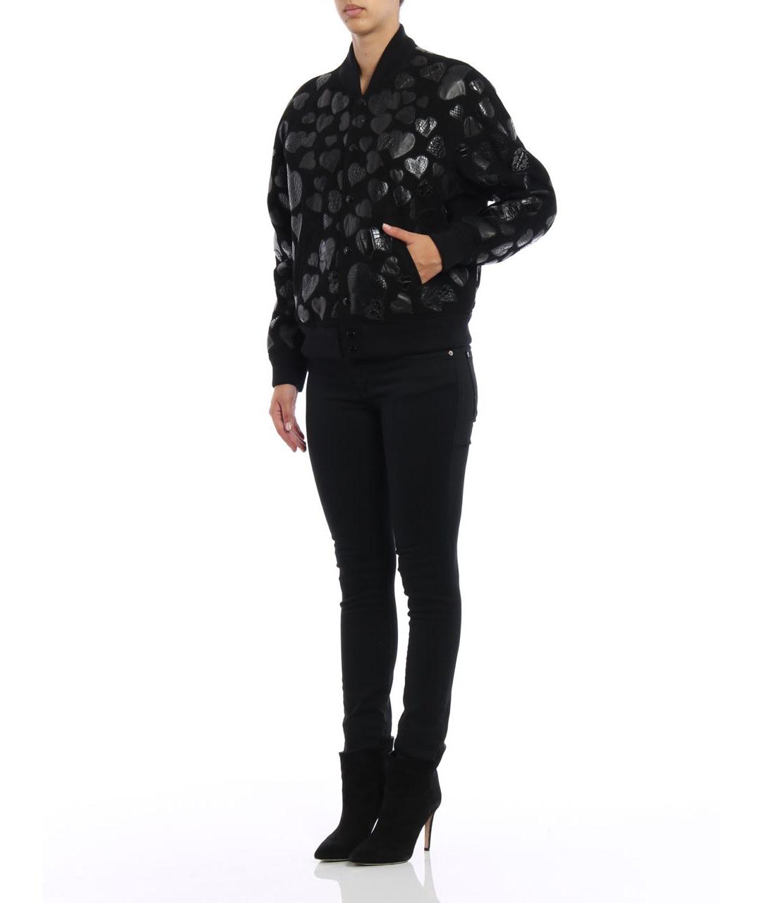 SAINT LAURENT Черная замшевая куртка, фото 5