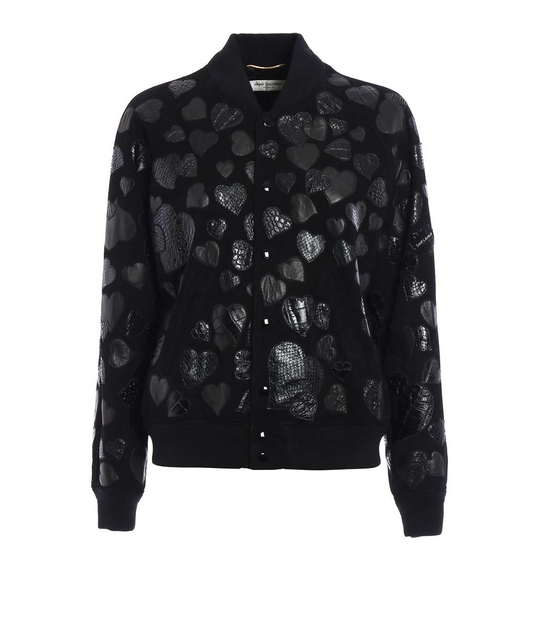 SAINT LAURENT Черная замшевая куртка, фото 1