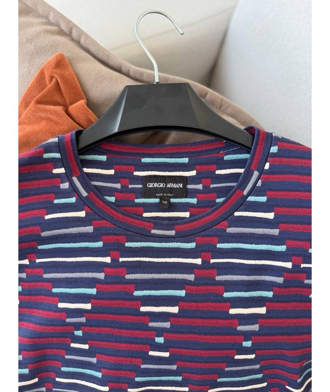 GIORGIO ARMANI Мульти хлопковая футболка, фото 3