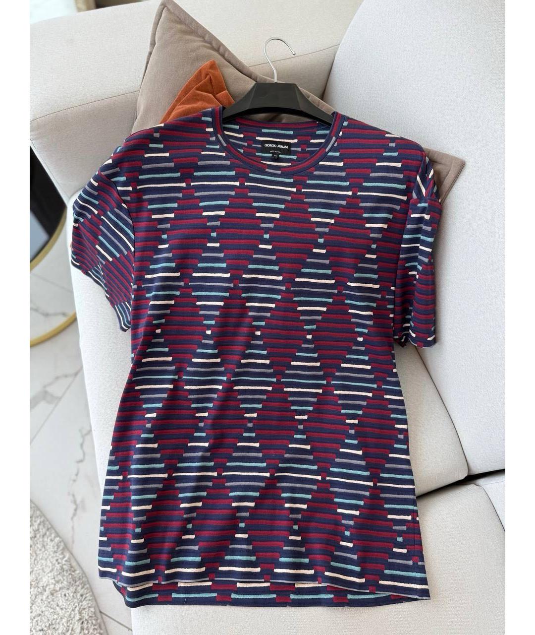 GIORGIO ARMANI Мульти хлопковая футболка, фото 9