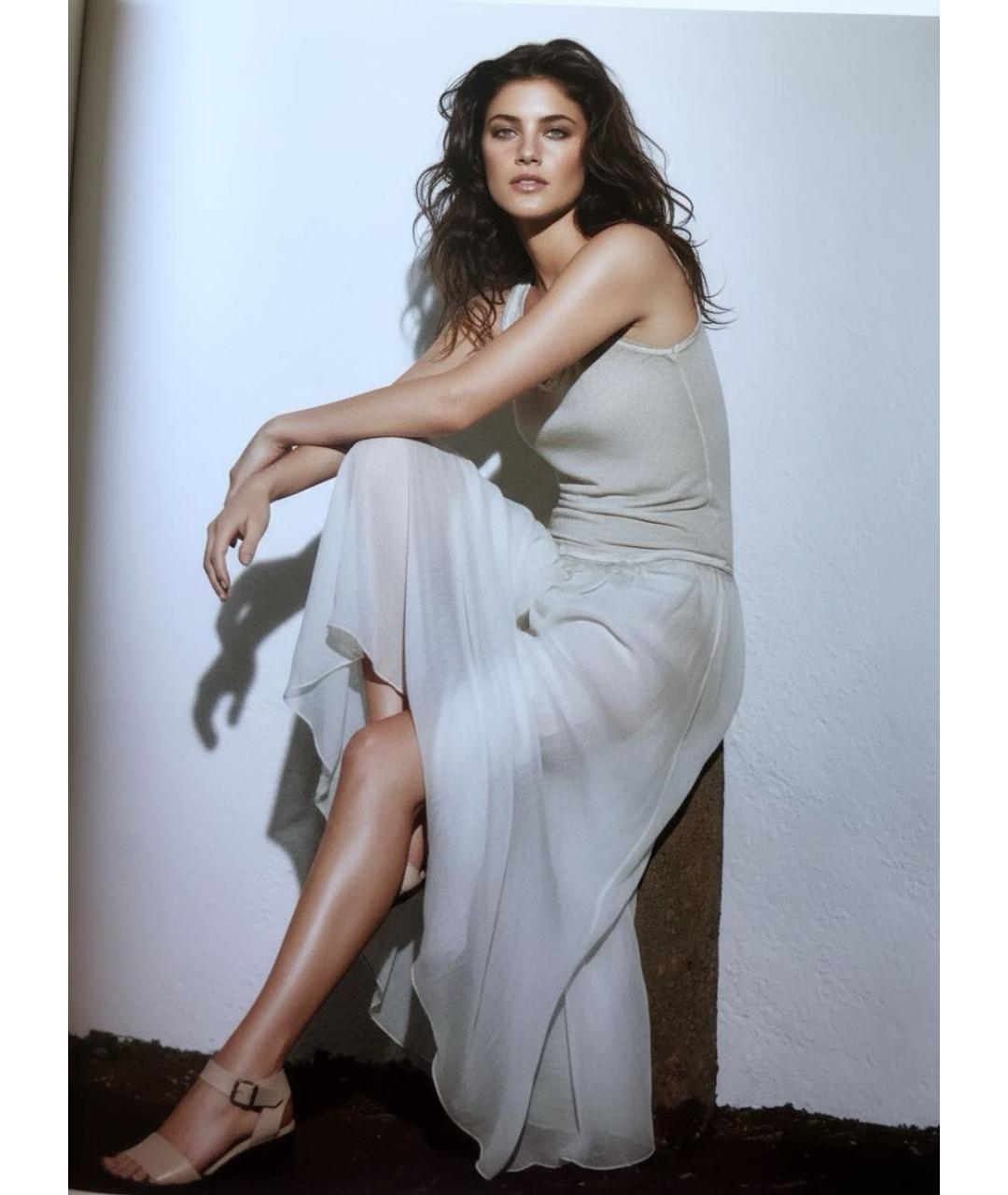 FALCONERI Хаки шелковое повседневное платье, фото 6