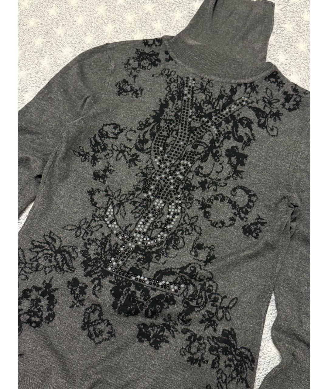 SAINT LAURENT Антрацитовая хлопковая водолазка, фото 4