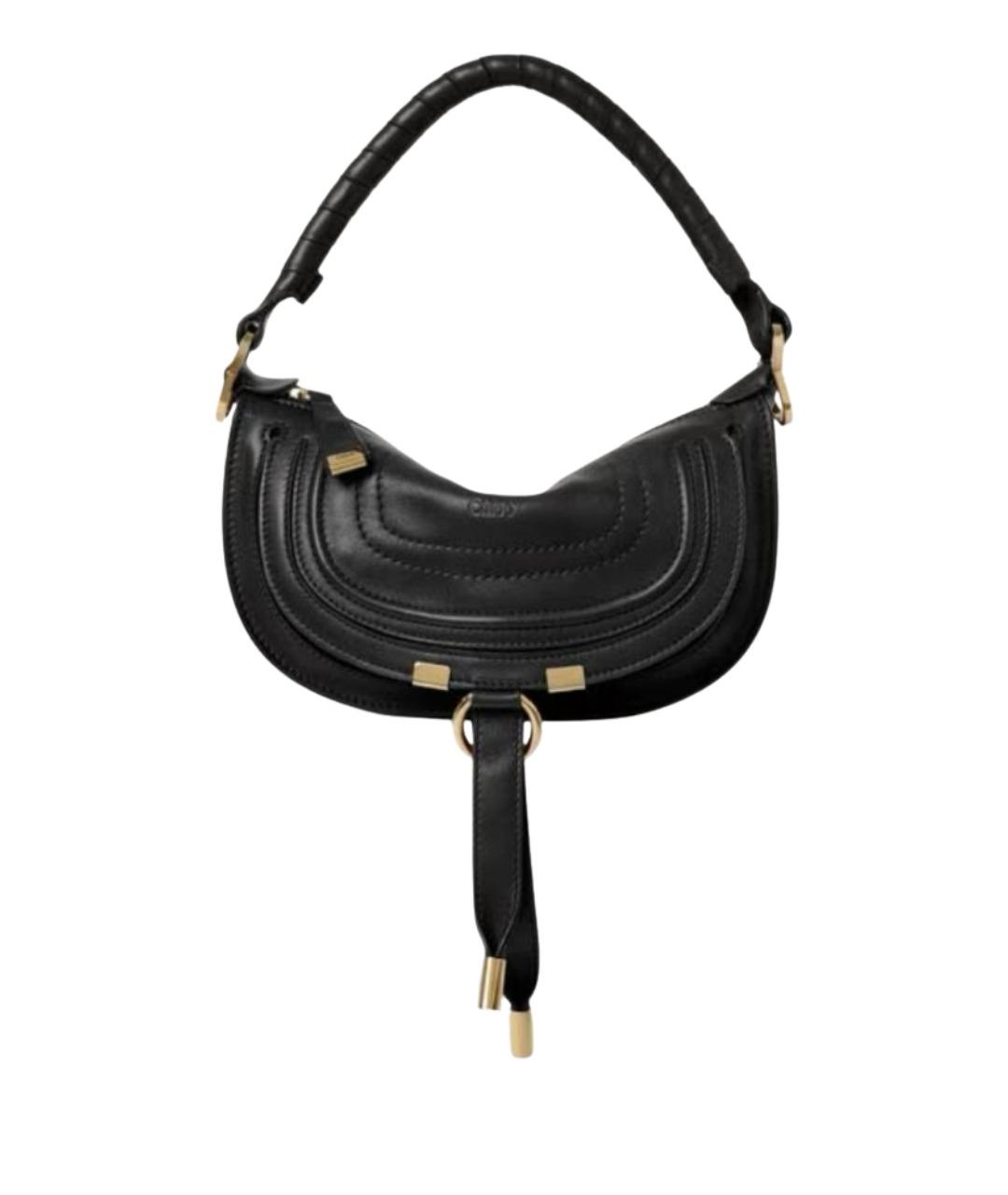 CHLOE Черная кожаная сумка через плечо, фото 1
