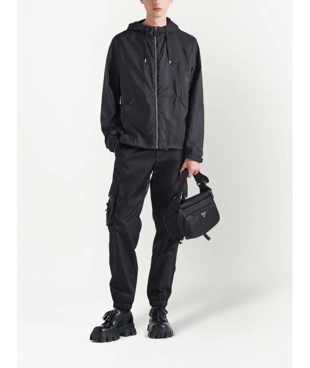 PRADA Черная полиамидовая куртка, фото 2