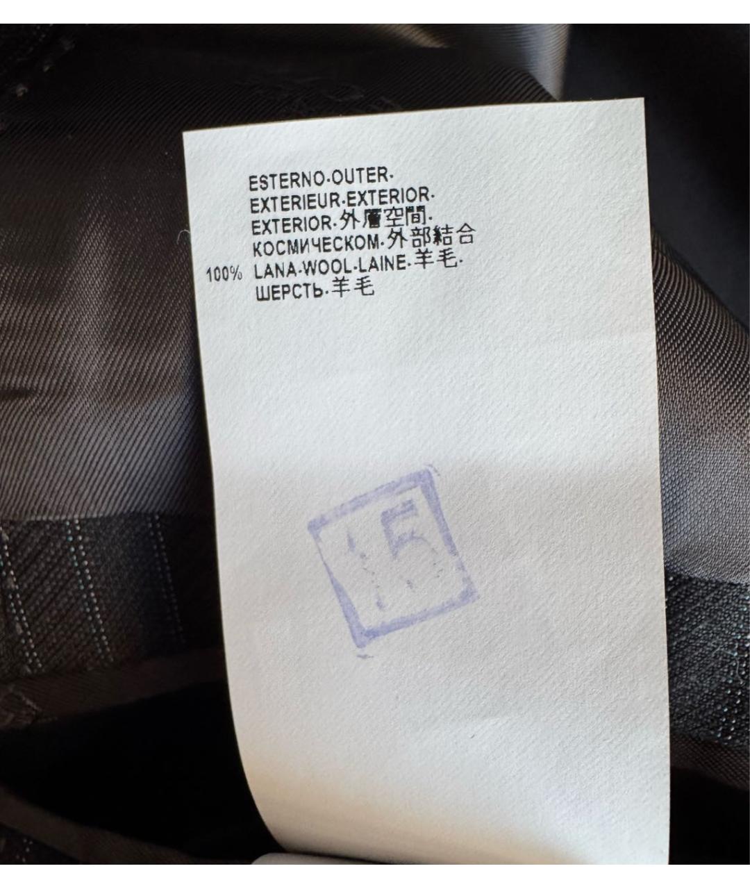 VERSACE COLLECTION Серый шерстяной пиджак, фото 4