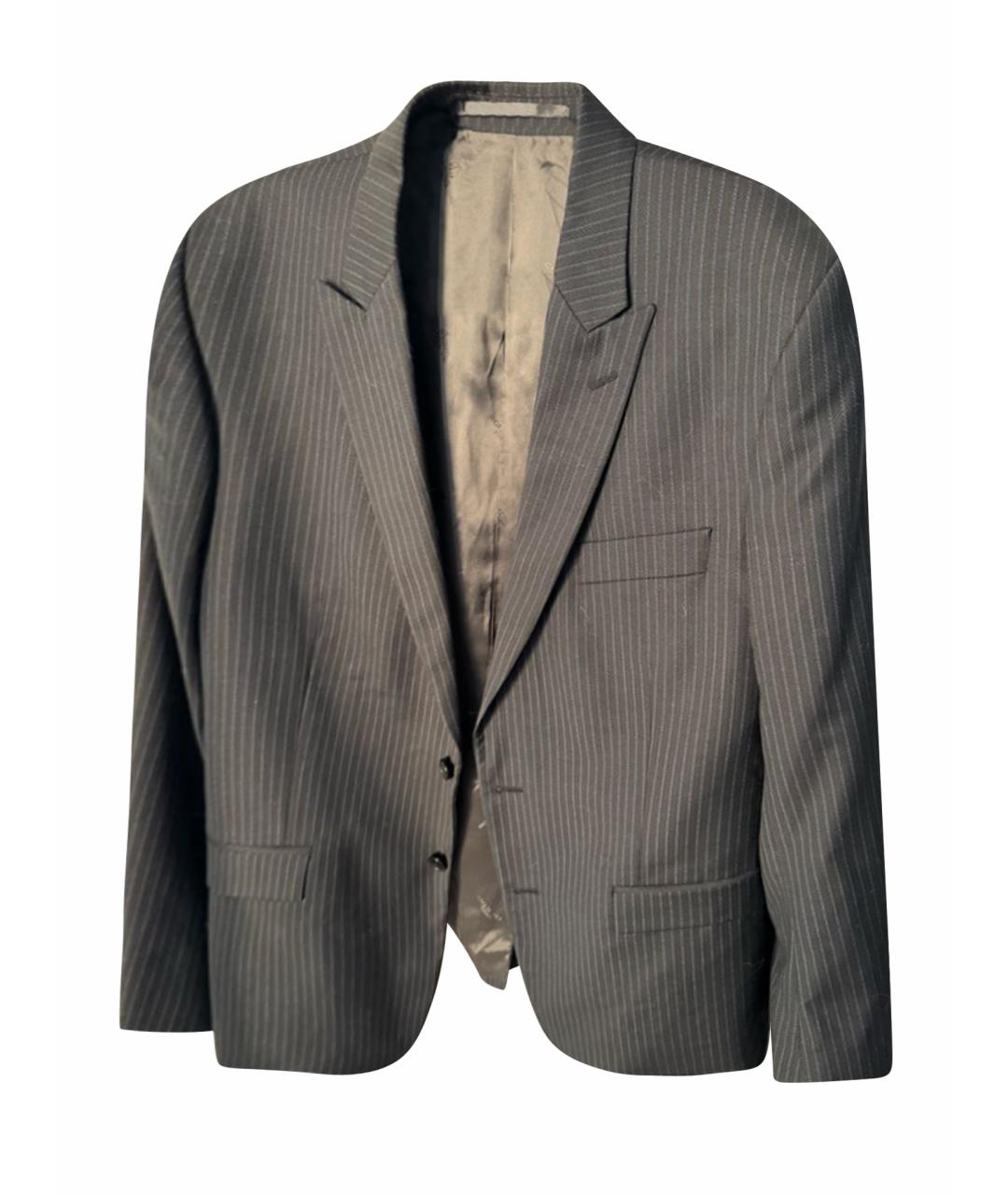 VERSACE COLLECTION Серый шерстяной пиджак, фото 1