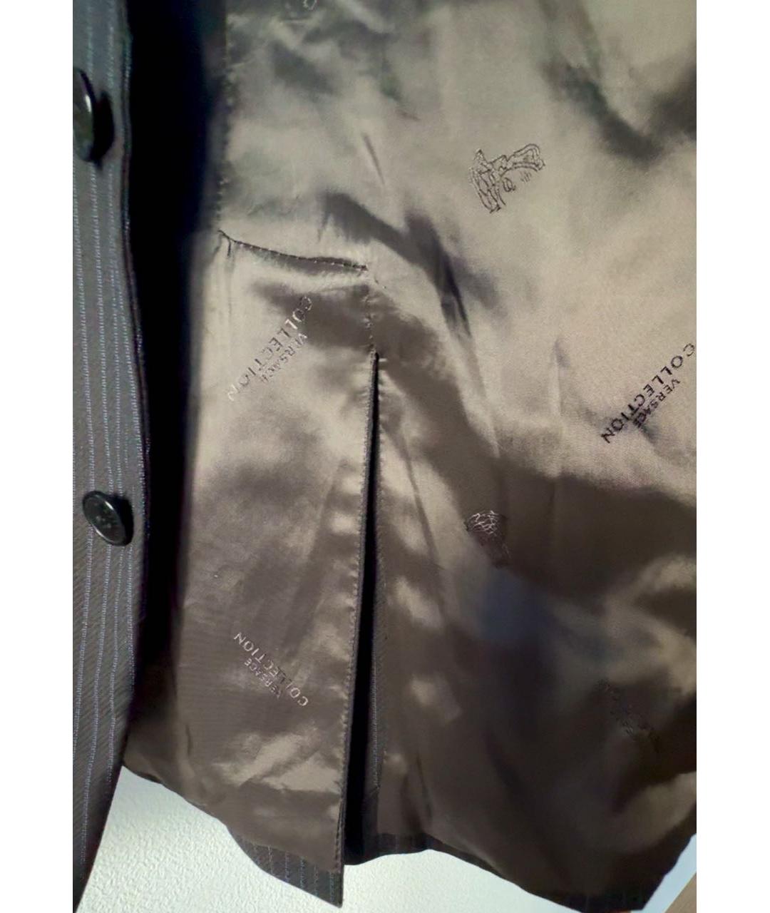 VERSACE COLLECTION Серый шерстяной пиджак, фото 7