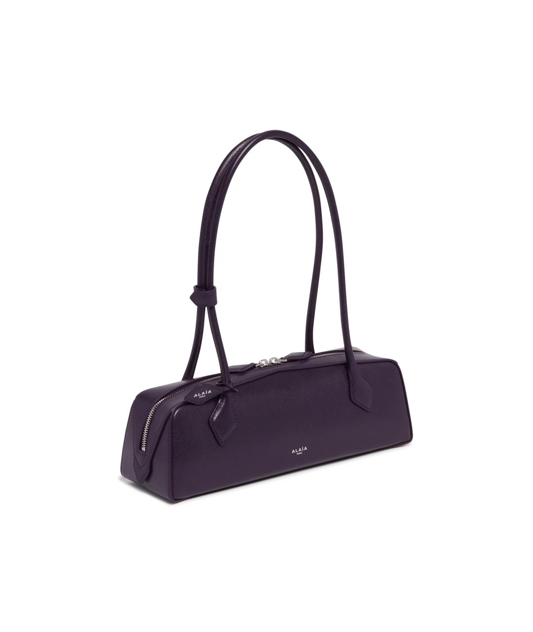 ALAIA Фиолетовая кожаная сумка через плечо, фото 4