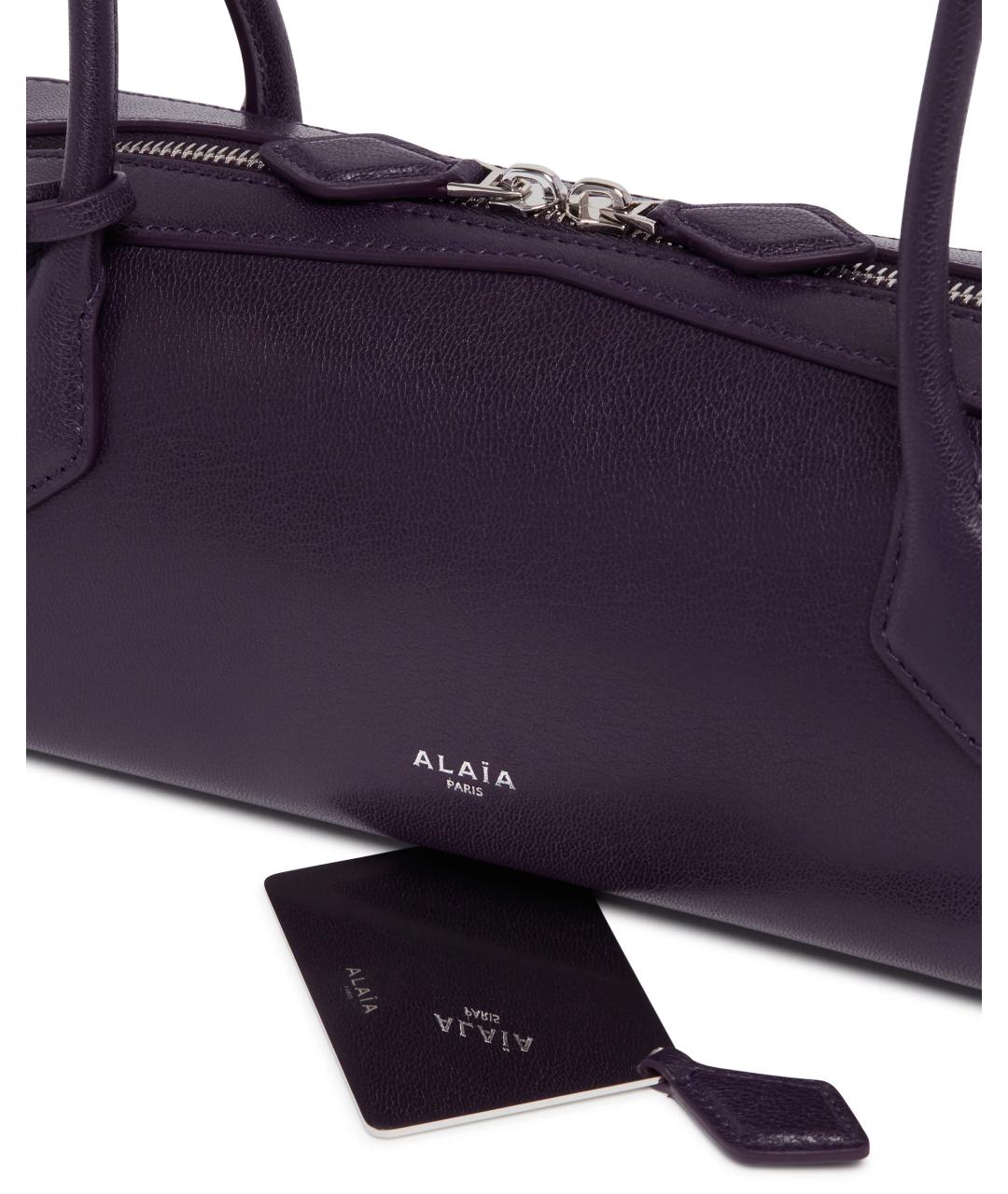 ALAIA Фиолетовая кожаная сумка через плечо, фото 3