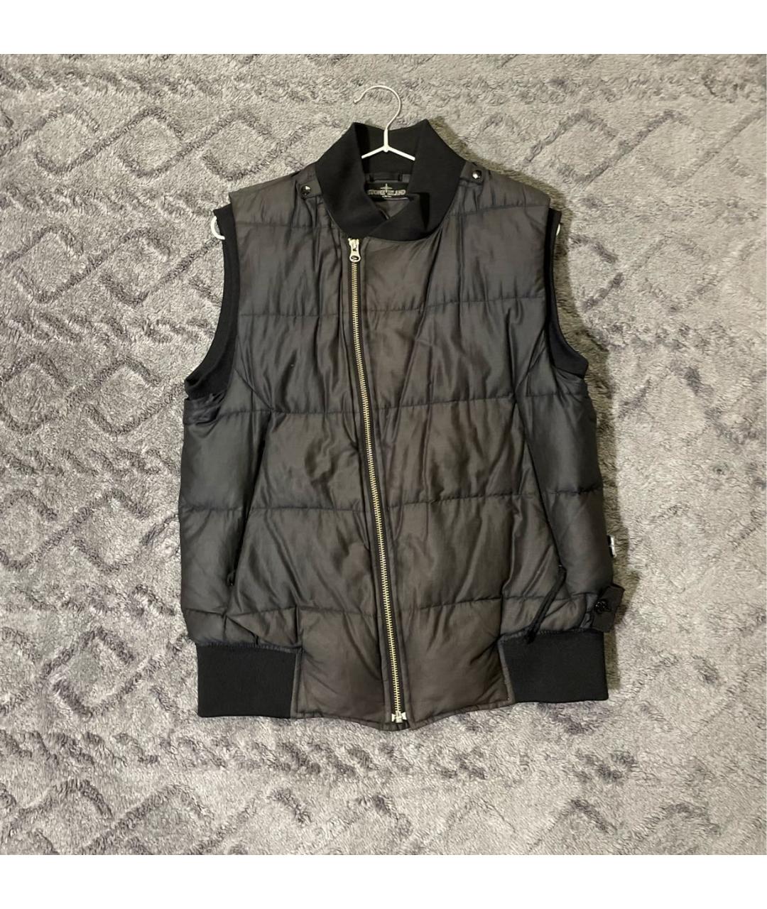 STONE ISLAND SHADOW PROJECT Черный полиэстеровый жилет, фото 6