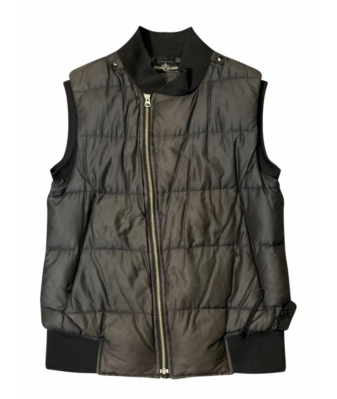 STONE ISLAND SHADOW PROJECT Черный полиэстеровый жилет, фото 1